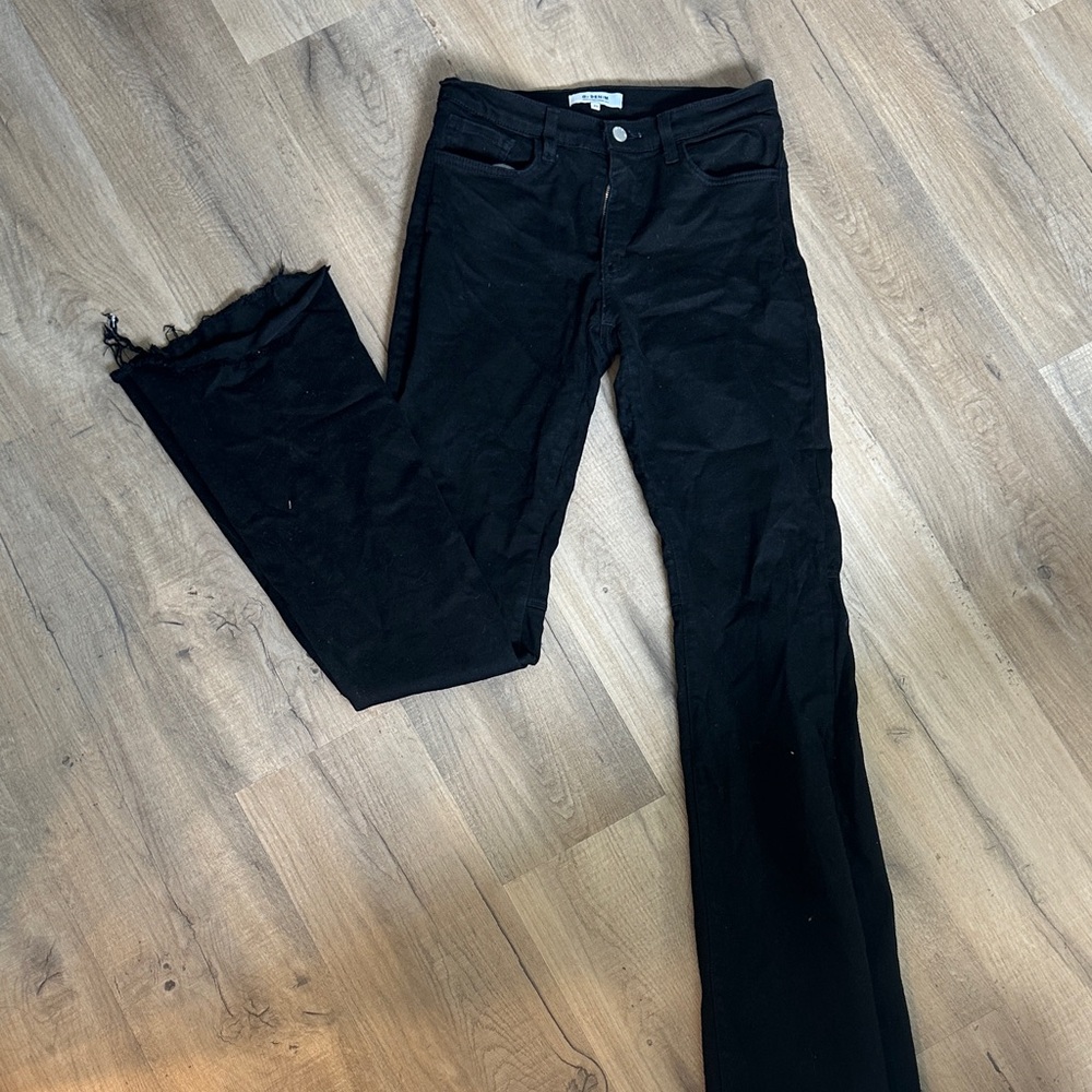 Elegant Black Boot Cut Jeans for Women